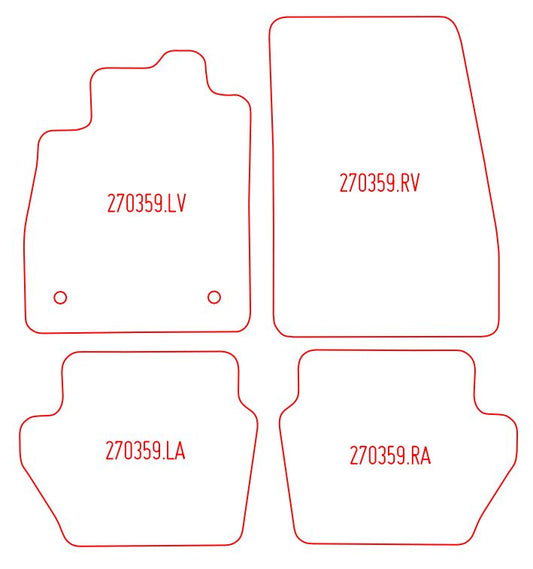 Automatten Ford Fiesta (2017-Heden)