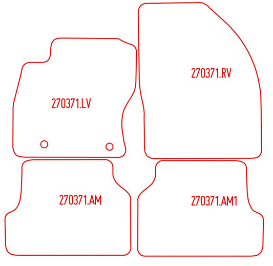 Automatten Ford Focus hatchback / Focus sedan / Focus Wagon stationwagon (2008-2008)