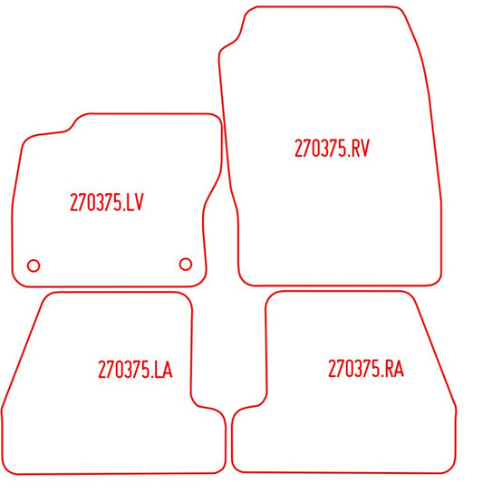 Automatten Ford Focus hatchback / Focus sedan / Focus Wagon stationwagon (2011-2015)