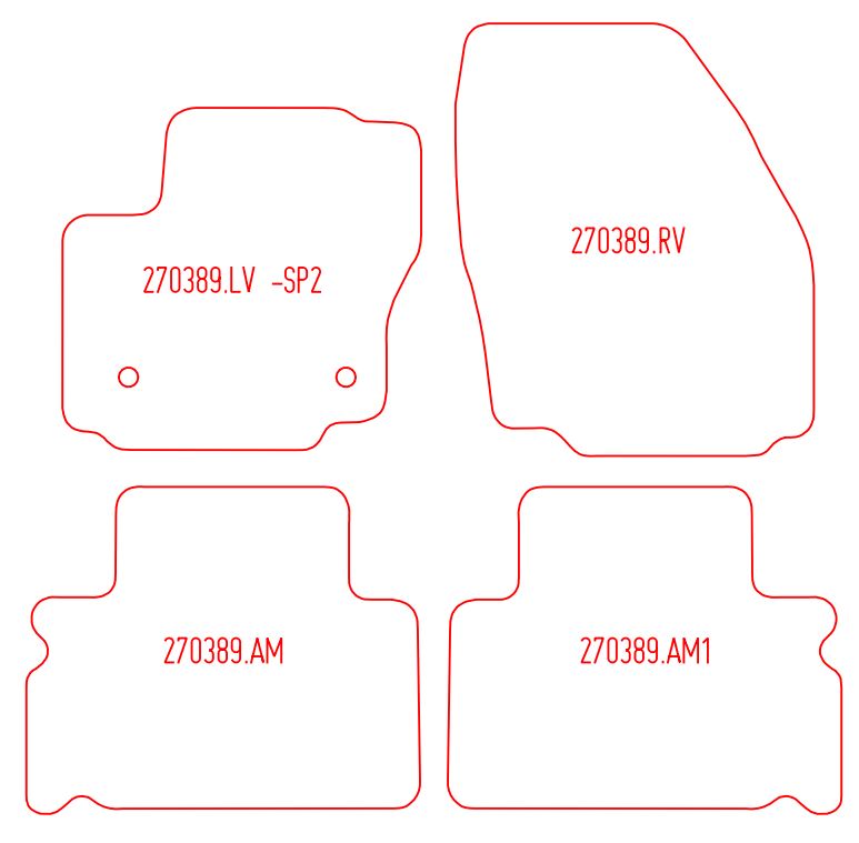 Automatten Ford Galaxy (2006-2015)