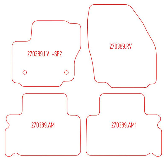 Automatten Ford Galaxy (2006-2015)