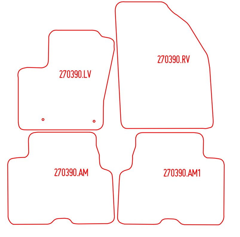 Automatten Ford Focus C-MAX (2003-2007)