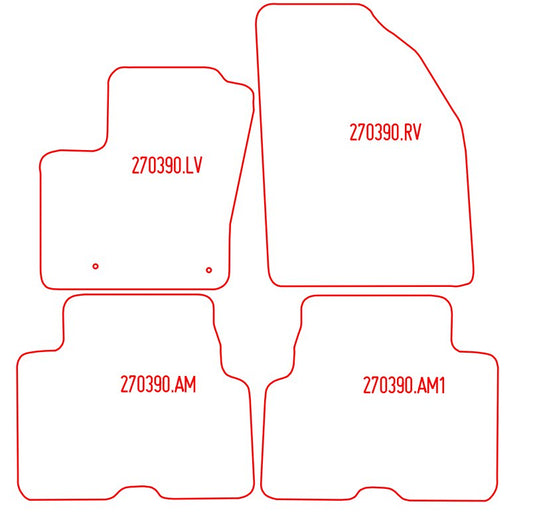 Automatten Ford Focus C-MAX (2003-2007)