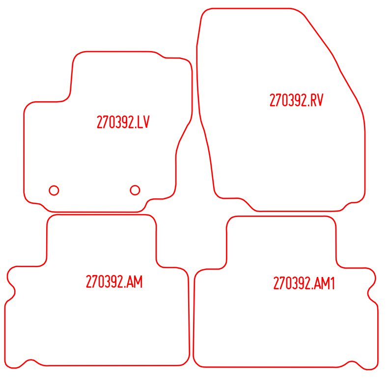 Automatten Ford S-Max (2006-2015)