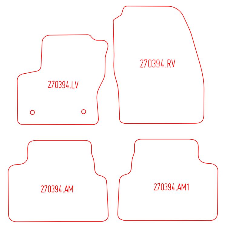 Automatten Ford C-MAX / Grand C-MAX (2010-2015)