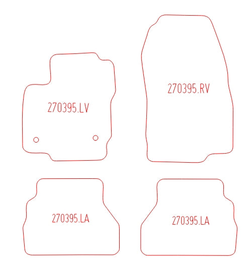 Automatten Ford B-MAX (2012-2018)