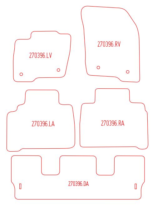 Automatten Ford S-Max (2015-Heden)