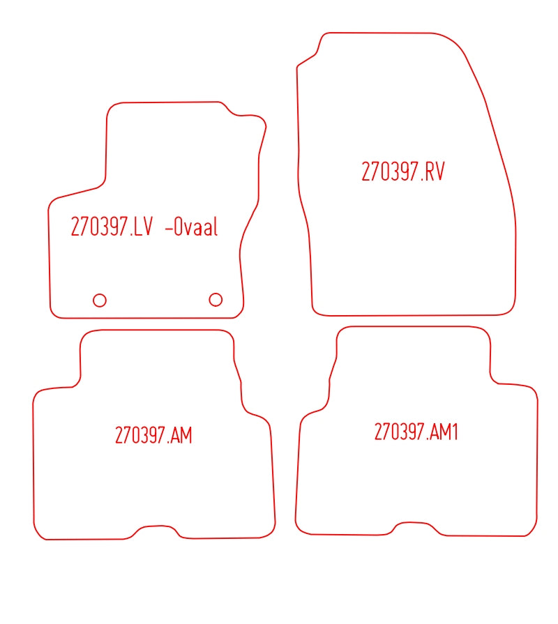 Automatten Ford C-MAX / Grand C-MAX (2010-2015)