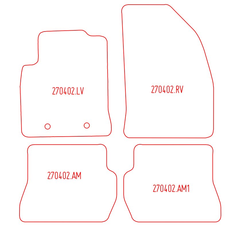 Automatten Ford Fusion (2005-2012)