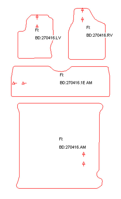 Automatten Ford Galaxy (1995-2006)