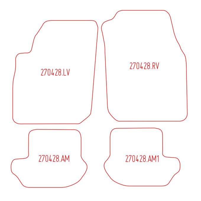 Automatten Ford Ka (1996-2003)