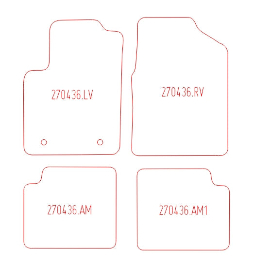 Automatten Ford Ka (2013-2016)