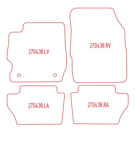 Automatten Ford Ka+ (2017-Heden)