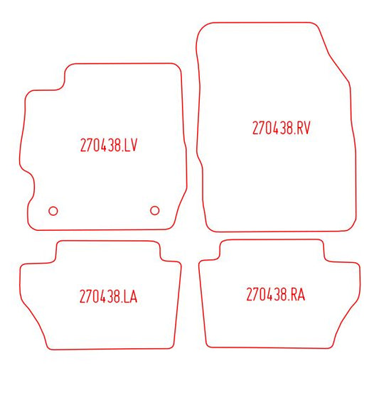 Automatten Ford Ka+ (2017-Heden)