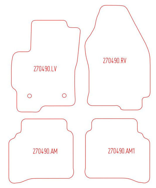 Automatten Ford Mondeo hatchback / Mondeo sedan / Mondeo stationwagon (2000-2007)