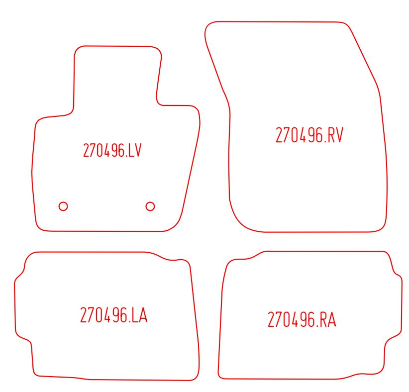 Automatten Ford Mondeo hatchback / Mondeo stationwagon (2015-Heden)