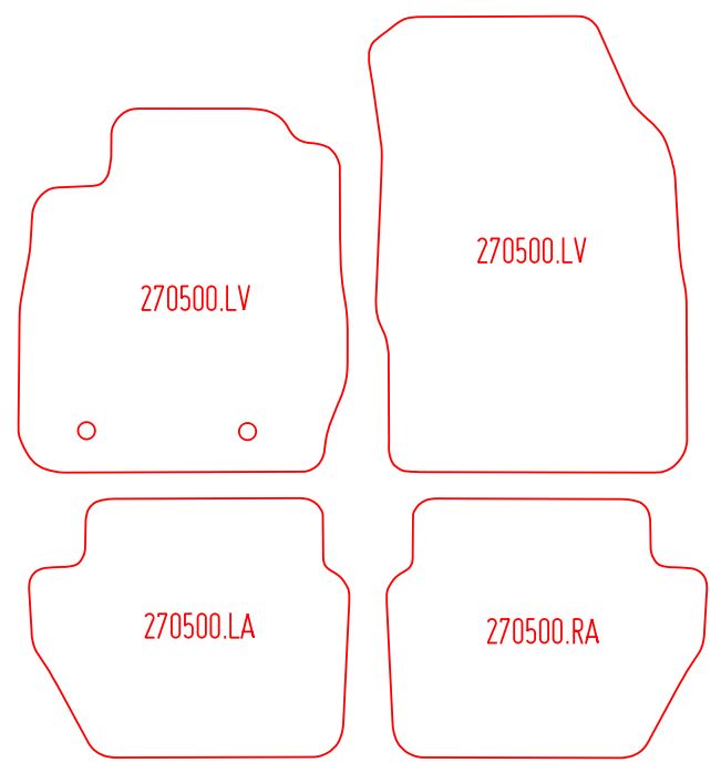 Automatten Ford Ecosport (2014-2019)