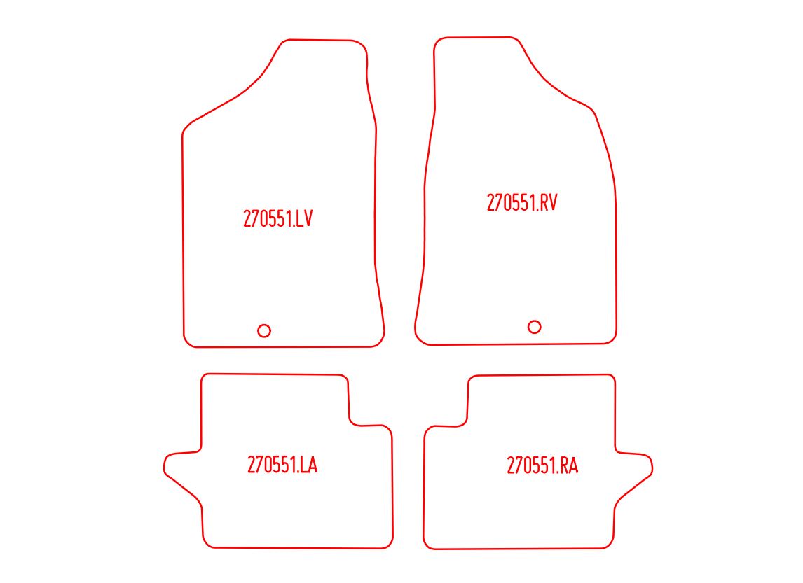 Automatten Ford Ranger (1998-2011)