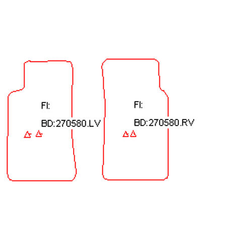 Automatten Ford Sierra hatchback / Sierra sedan / Sierra stationwagon (1987-1993)