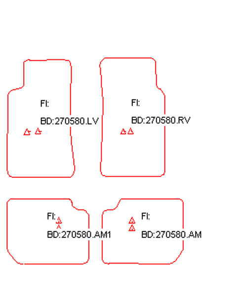 Automatten Ford Sierra hatchback / Sierra sedan / Sierra stationwagon (1987-1993)