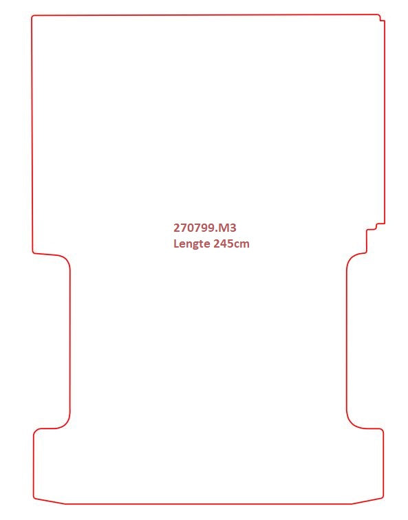 Laadvloermat Ford Transit (2006-2013)
