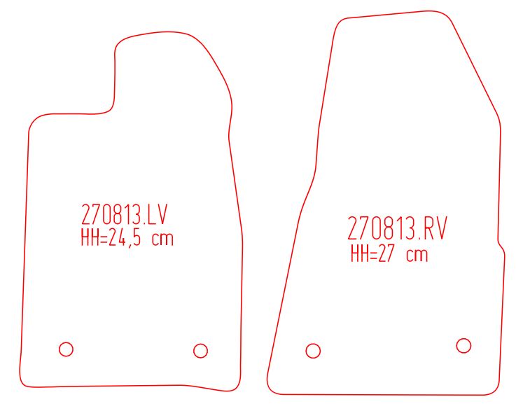 Automatten Ford Transit Custom / Transit Custom (dubbel cabine) (2015-2023)