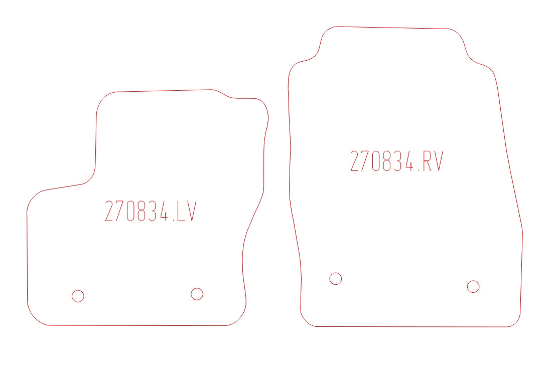 Automatten Ford Transit Connect (2019-2018)