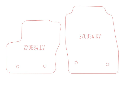 Automatten Ford Transit Connect (2019-2018)