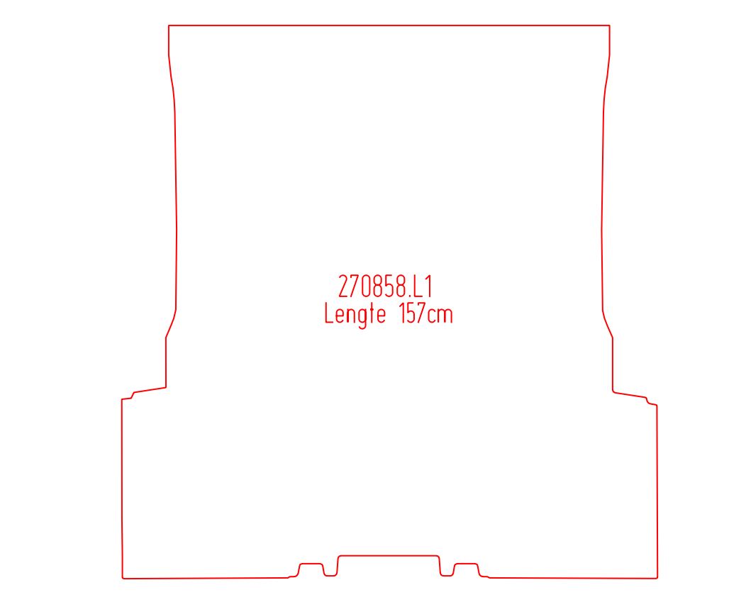 Laadvloermat Ford Transit Connect (2019-2016)