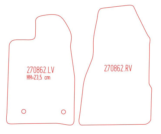 Automatten Ford Tourneo Custom (2013-2023)