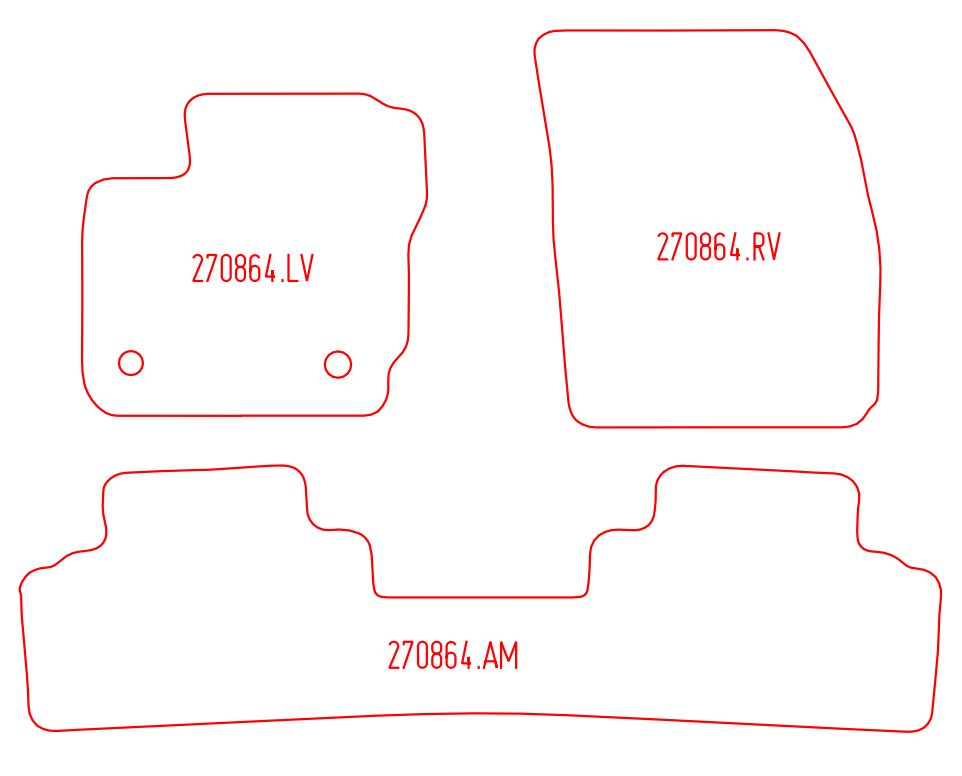 Automatten Ford Tourneo Courier (2014-2023)
