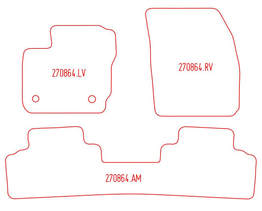 Automatten Ford Tourneo Courier (2014-2023)
