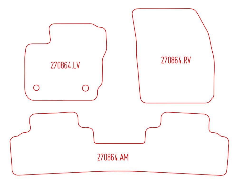 Automatten Ford Tourneo Courier (2014-2023)