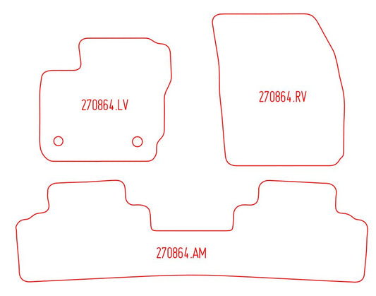 Automatten Ford Tourneo Courier (2014-2023)