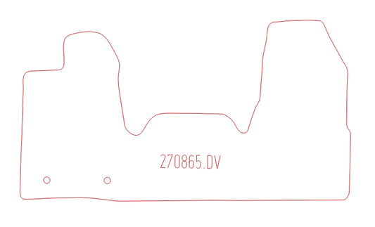 Automatten Ford Transit Custom / Transit Custom (dubbel cabine) (2012-2014)