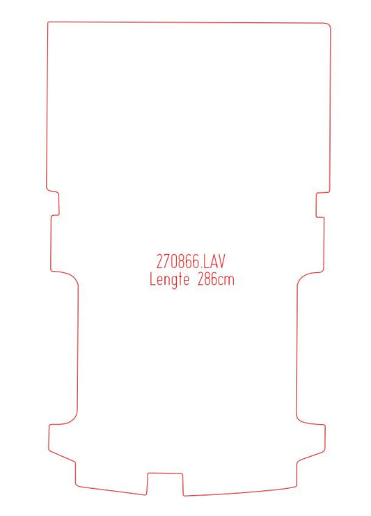 Laadvloermat Ford Transit Custom (2015-2014)