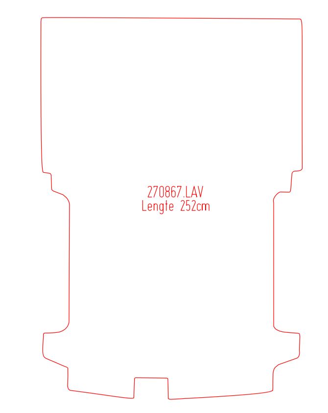 Laadvloermat Ford Transit Custom (2015-2014)