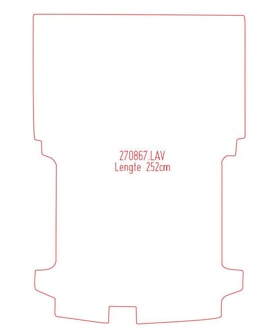 Laadvloermat Ford Transit Custom (2015-2014)