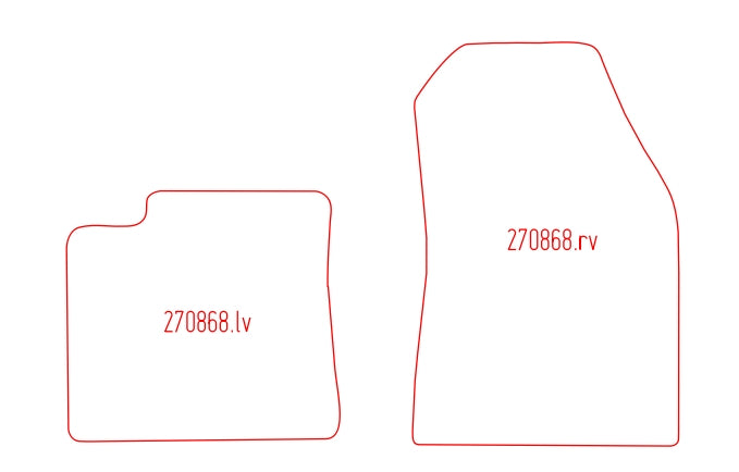 Automatten Ford Transit Courier (2014-2020)