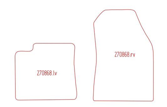 Automatten Ford Transit Courier (2014-2020)