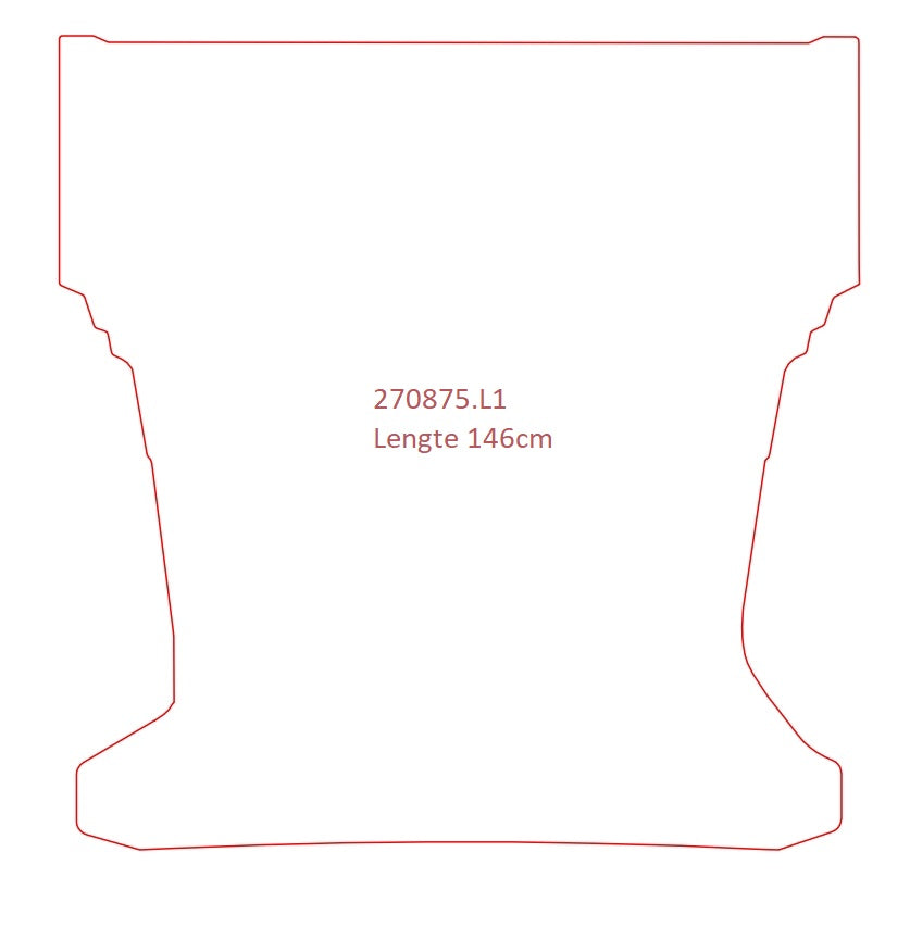 Laadvloermat Ford Transit Courier (2021-2020)