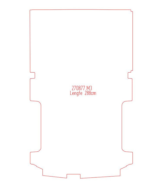 Laadvloermat Ford Transit Custom (2015-2014)