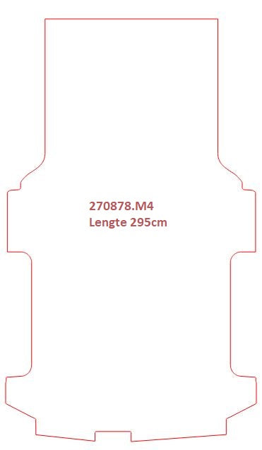 Laadvloermat Ford Transit Custom (dubbel cabine) (2015-2014)
