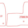 Automatten Ford Transit Custom / Transit Custom (dubbel cabine) (2015-2023)
