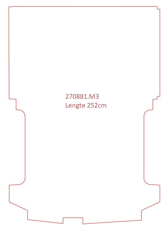 Laadvloermat Ford Transit Custom (2015-2014)