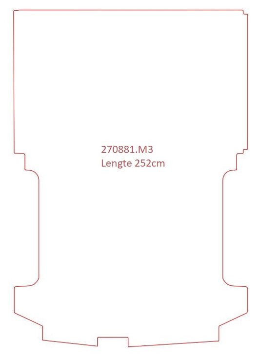 Laadvloermat Ford Transit Custom (2015-2014)