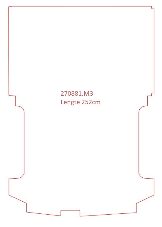Laadvloermat Ford Transit Custom (2015-2014)