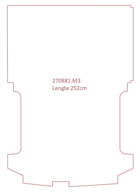Laadvloermat Ford Transit Custom (2015-2014)