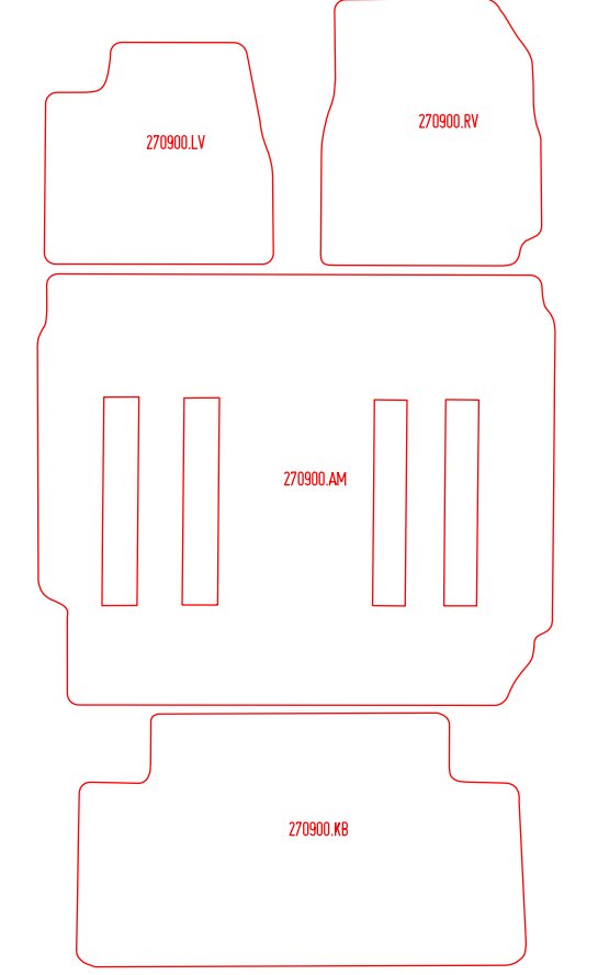 Automatten Ford Windstar (1995-1999)