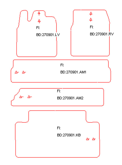 Automatten Ford Windstar (1999-2005)